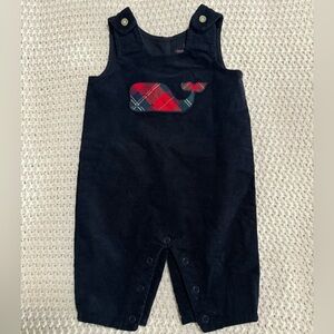 Vineyard Vines Navy Blue Corduroy Kids Overalls